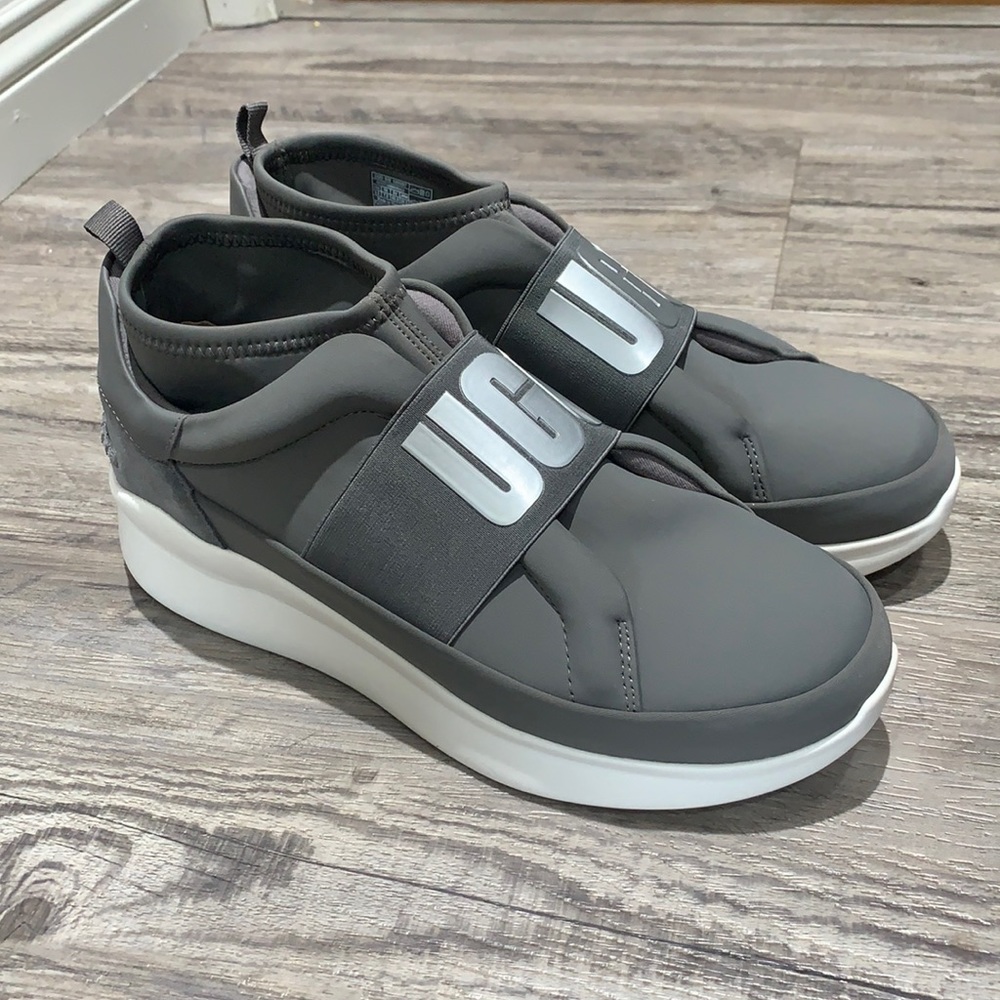 NIB UGG Charcoal Gray Neutra Logo Sneakers